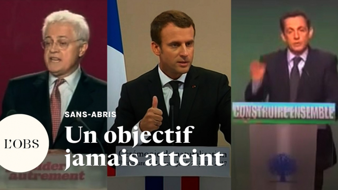 Plus de sans-abris dans les rues : l'objectif jamais atteint de Jospin à Macron