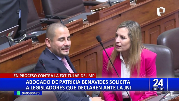 Patricia Benavides pide a la JNJ que cite al defensor del Pueblo y a algunos congresistas