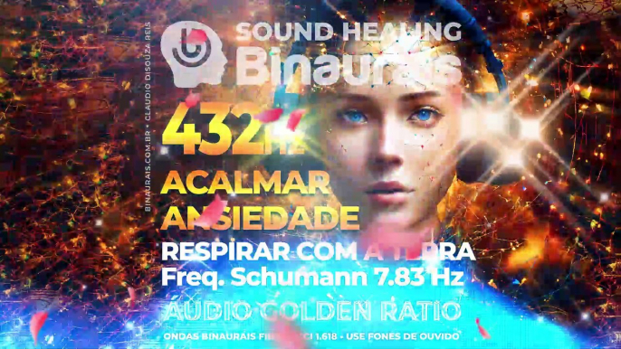 Ondas Binaurais 432 Hz Acalmar Ansiedade e Respirar com a Terra na Ressonancia Schumann 7.83 Hz : PARTE 1