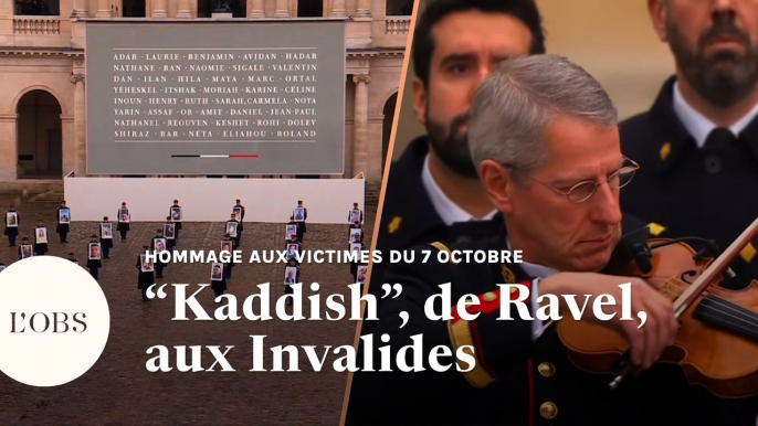 En hommage aux victimes françaises du Hamas, "Kaddish" de Ravel résonne aux Invalides