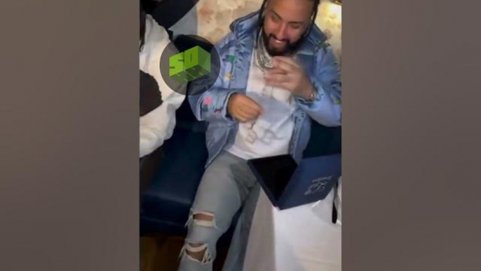 French Montana Gifts DThang Gz A 'Coke Boyz' Chain Upon His Prison Release