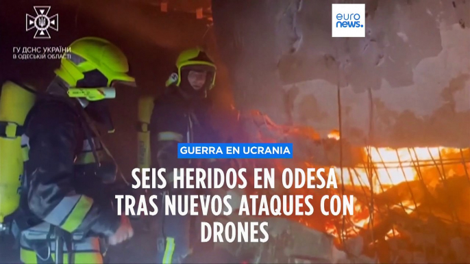 Ucrania | Seis heridos en Odesa tras nuevos ataques rusos con drones