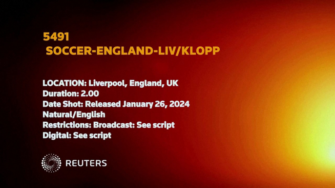 Klopp announces he will leave Liverpool in club video