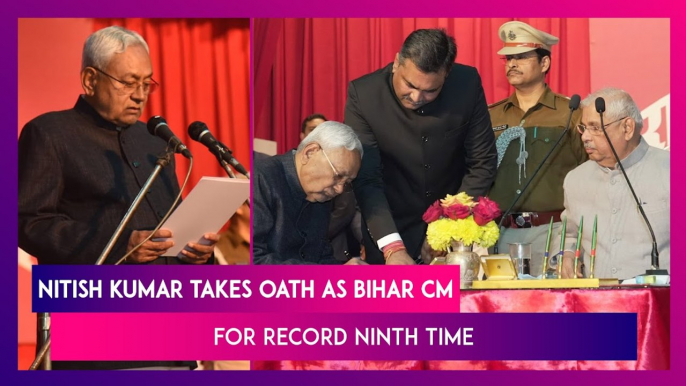 Nitish Kumar Takes Oath As Bihar CM For Record Ninth Time, Leaves INDIA Bloc To Join BJP-Led Nda