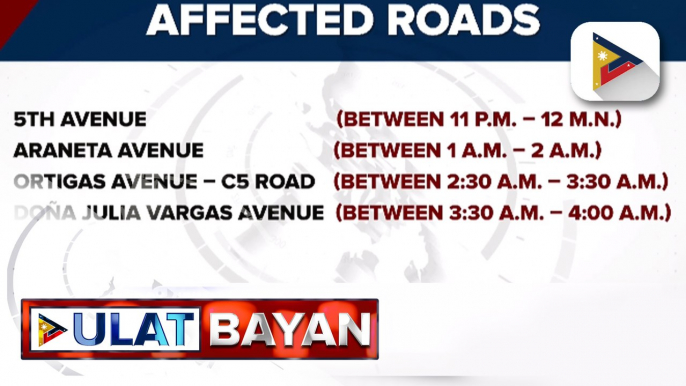 DOTr, nagbabala kaugnay sa pagbigat ng trapiko sa ilang bahagi ng Metro Manila dahil sa pagbiyahe ng tunnel boring machine