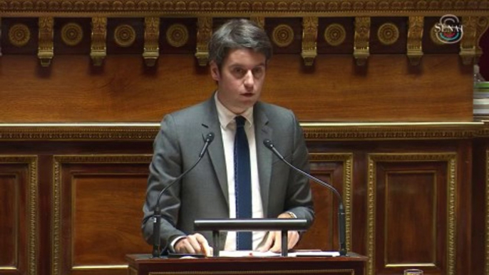 Suivez en direct le discours de politique générale de Gabriel Attal devant le Sénat