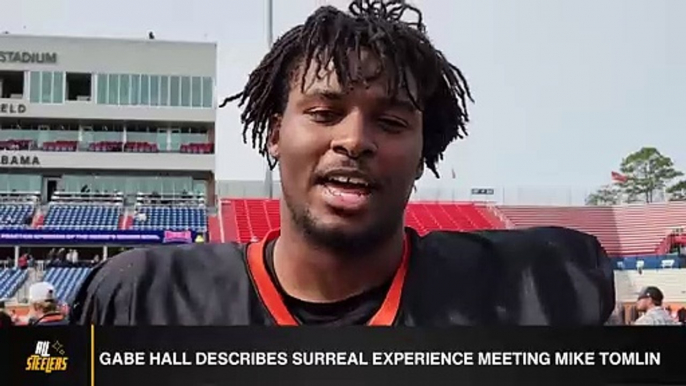 Baylor's Gabe Hall Describes Surreal Experience Meeting Steelers' Mike Tomlin