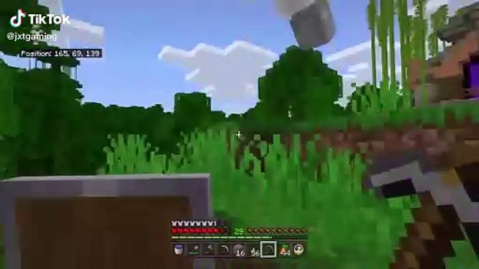 Just having fun in Minecraft with friend