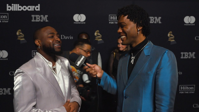 Davido On His GRAMMY Nominations, The Importance of The New African Music Category & Reveals How To Pronounce His Name | Clive Davis Pre-Grammy Gala 2024