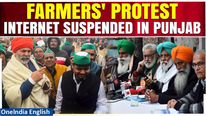 Farmers' Protest: Internet Services Suspended in Parts of Punjab till February 24 |Oneindia News