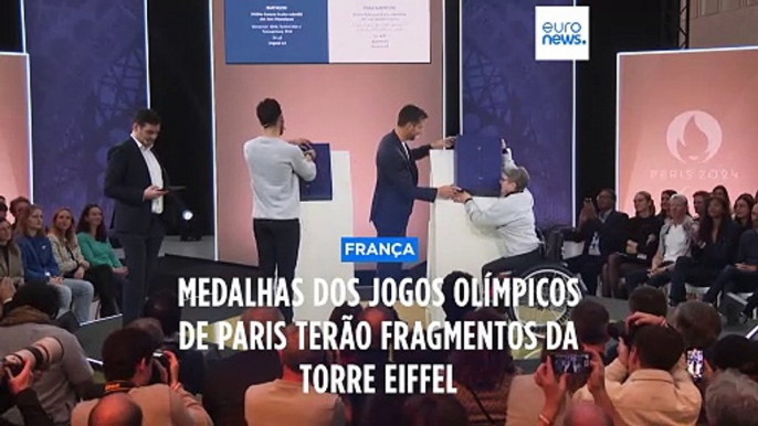 Medalhas dos Jogos Olímpicos de Paris têm pedaços da Torre Eiffel