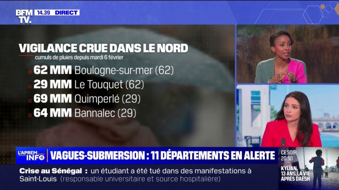 Crues: le Pas-de-Calais et le Finistère en vigilance orange