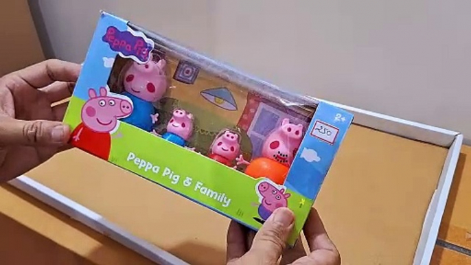 Unboxing and Review of Peppa Family Set of 4, Best Gift for Kids Peppa Pig, George, Daddy Pig, Mommy Pig Pretend Play Set for Kids