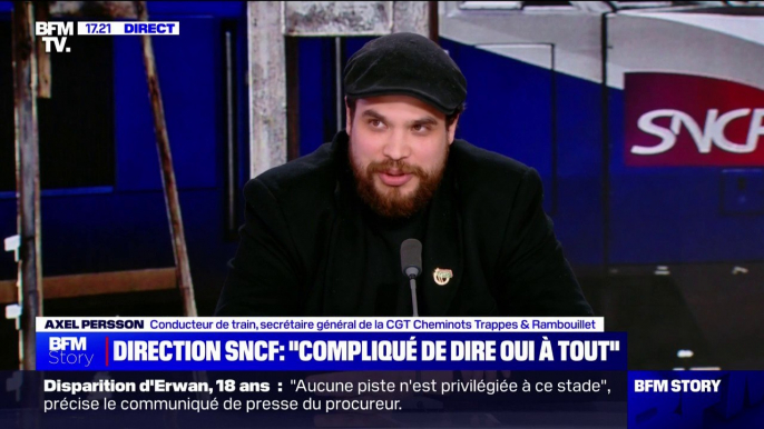 Axel Persson (CGT Cheminots): "Il y aura grève [ce week-end] compte tenu du fait que la direction n'a pas accédé à la satisfaction des revendications exprimées ces dernières années"