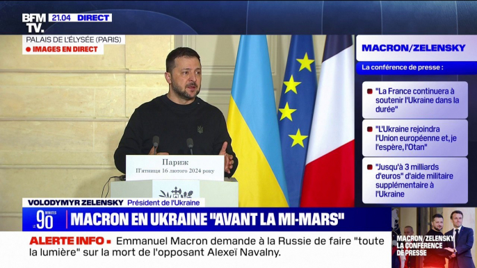 Volodymyr Zelensky: "L'alliance entre les États-Unis, l'Europe, la France, l'Allemagne et la Grande-Bretagne nous est nécessaire pour vaincre la fédération de Russie"