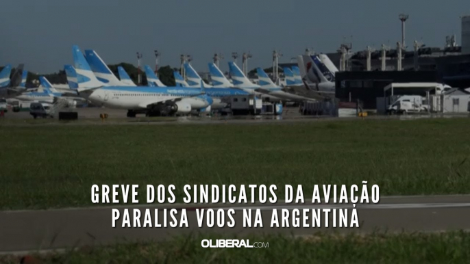 Greve dos sindicatos da aviação paralisa voos na Argentina