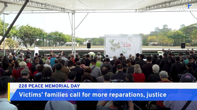 228 Incident Victims' Families Call for More Reparations, Justice