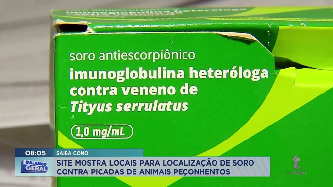 Ferramenta criada pelo governo auxilia a encontrar lugares com soros para picadas contra animais peçonhentos