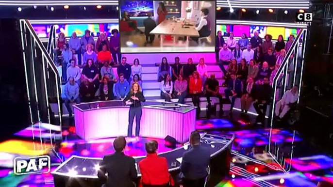 Exclusif - Catherine Laborde, Benjamin Castaldi, Enora Malagré, Isabelle Morini-Bosc, Gilles Verdez et Capucine Anav - "Touche pas à mon poste" (TPMP) en prime time sur C8 à Boulogne-Billancourt. Agence / Bestimage