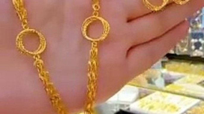 Gold colour jewelry Set