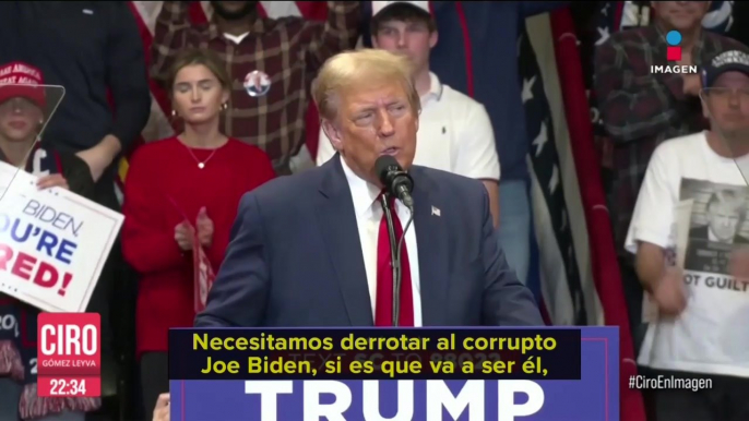 Necesitamos derrotar al corrupto de Joe Biden: Donald Trump