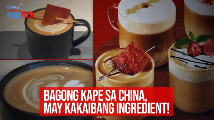 Bagong kape sa China, may kakaibang ingredient! | GMA Integrated Newsfeed