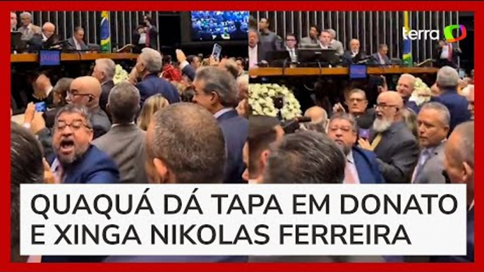 Deputado do PT dá tapa na cara de colega bolsonarista na Câmara dos Deputados