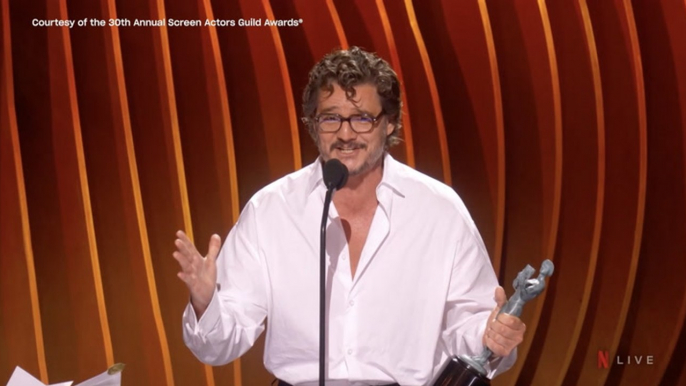Pedro Pascal Wins Best Male Actor in a Drama Series at the 2024 SAG Awards
