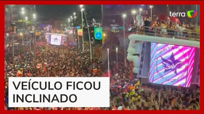 Trio elétrico de Ivete Sangalo quase tomba no carnaval de Salvador