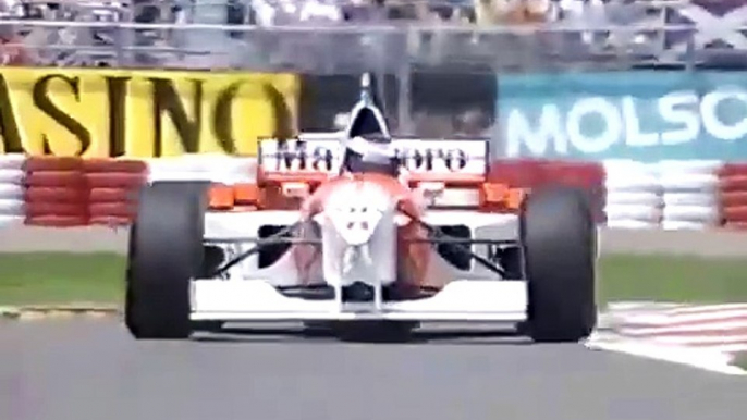 F1 – Mika Häkkinen (McLaren Mercedes V10) lap in qualifying – Canada 1995