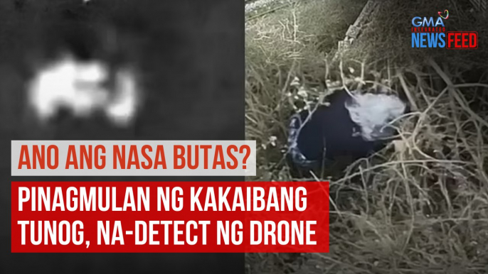 Ano ang nasa butas? – Pinagmulan ng kakaibang tunog, na-detect ng drone  | GMA Integrated Newsfeed