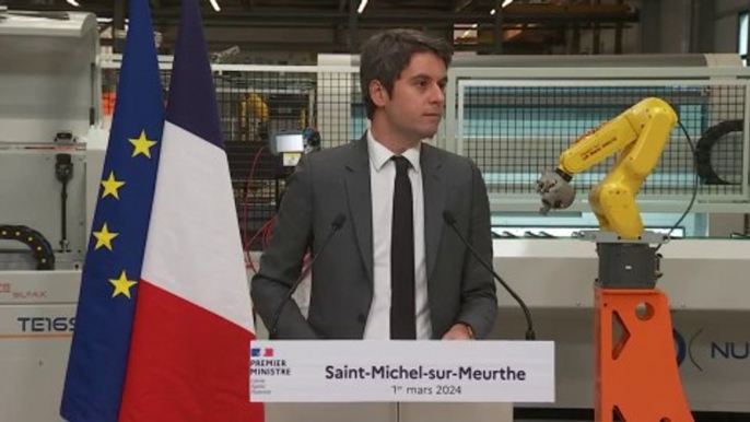 Suivez en direct le discours de Gabriel Attal dans les Vosges