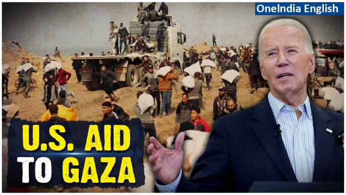 Israel-Hamas: Joe Biden Announces U.S. Military Airdrop into Gaza, Humanitarian Crisis | Oneindia