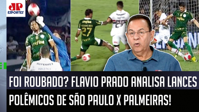 "Se o São Paulo FOI PREJUDICADO pela ARBITRAGEM contra o Palmeiras? Pra mim..." Flavio Prado ANALISA