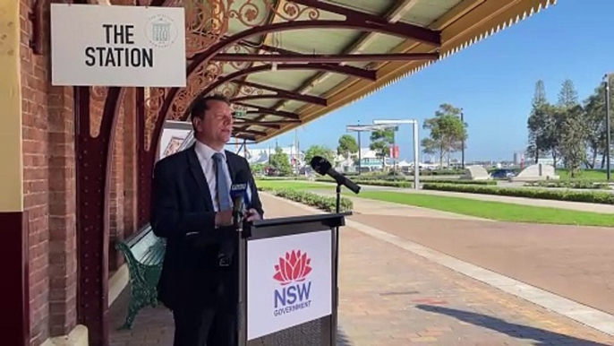 NSW Planning Minister Paul Scully announces Newcastle station expressions of interest