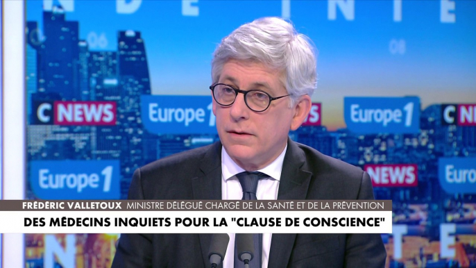 Frédéric Valletoux : «La liberté qui est celle du médecin restera une liberté d'appréciation, une liberté de conscience qui lui est propre et ça ne change en rien le fait qu'on puise garantir l'accès à l'IV».