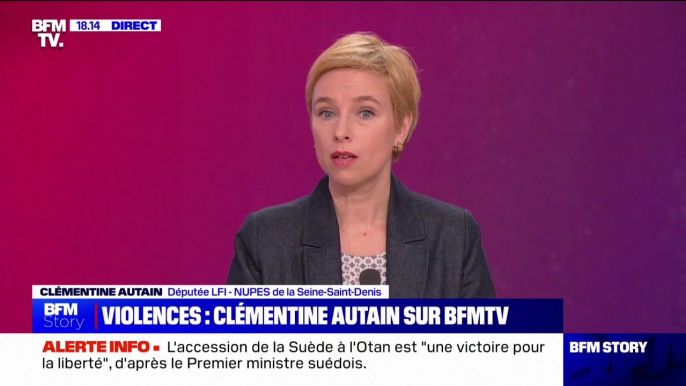 Violences sexistes et sexuelles à gauche: "C'est notre responsabilité que d'être clairs sur les principes", affirme Clémentine Autain (LFI)