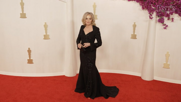 Jessica Lange, 74, Makes Rare Red Carpet Appearance in Show-Stopping Gown at 2024 Oscars