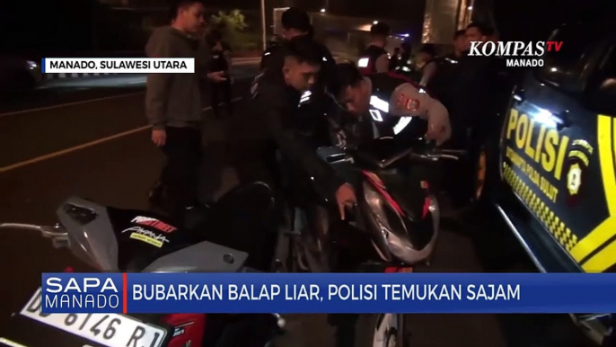 Polisi Bubarkan Aksi Balap Liar Dan Temukan Sajam