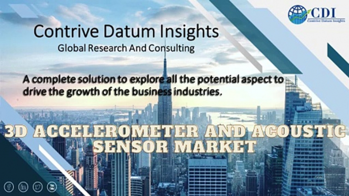 3D Accelerometer and Acoustic Sensor Market - Global Industry Analysis, Size, Share, Growth Opportunities, Future Trends, Covid-19 Impact, SWOT Analysis, Competition and Forecasts 2022 to 2030