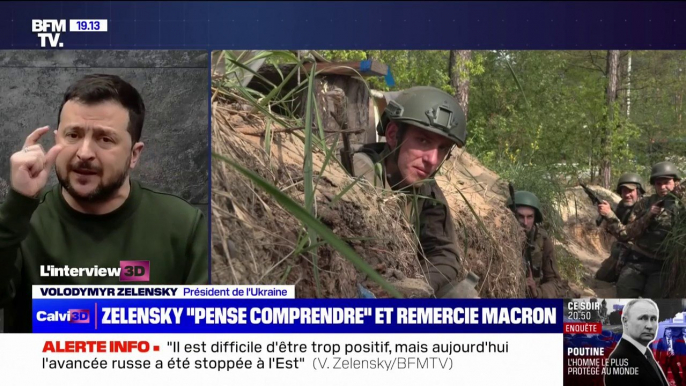 Troupes en Ukraine: Volodymyr Zelensky "pense comprendre ce que propose Emmanuel Macron"