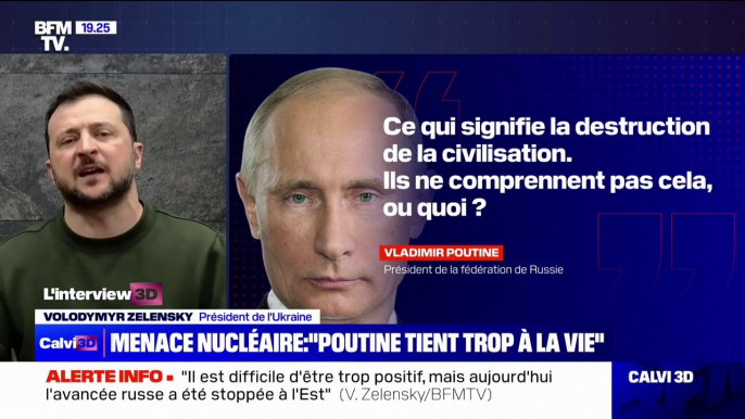 Pour Volodymyr Zelensky, Emmanuel Macron "comprend parfaitement que la défense de l'Ukraine, c'est la défense de l'Europe et de la France"