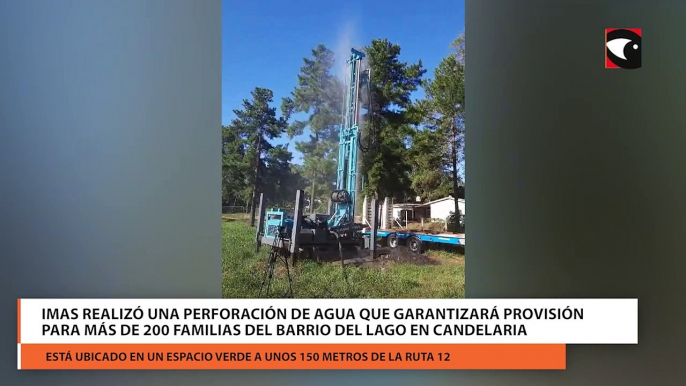 IMAS realizó una perforación de agua que garantizará provisión para más de 200 familias del barrio del Lago en Candelaria