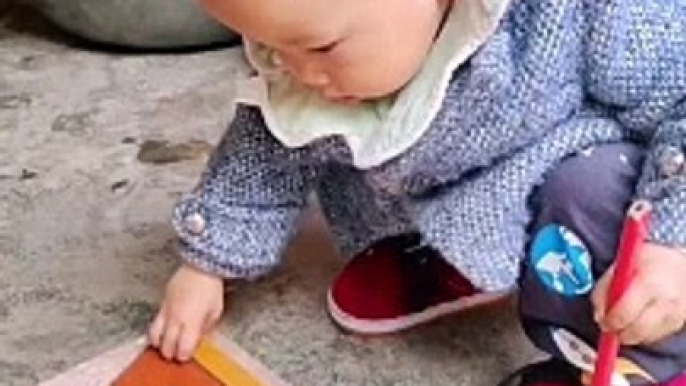 Baby Doing Woodwork | Babies Satisfying Videos | Babies Funny Moments | Babies Funny Reactions #baby #babies #beautiful #cutebabies #fun #love #cute #funny #babyvideos