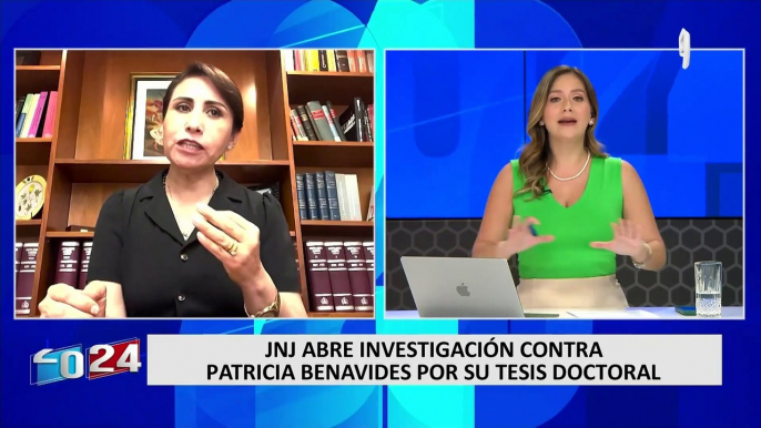 JNJ abre investigación preliminar contra Patricia Benavides por su tesis doctoral