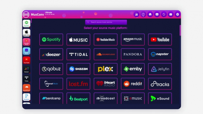 MusConv - transfer liked tracks between Spotify, Apple Music and 125+ music services[ 2024 ]