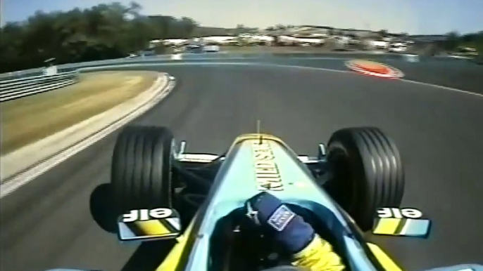 F1 – Jarno Trulli (Renault V10) Onboard – Hungary 2003