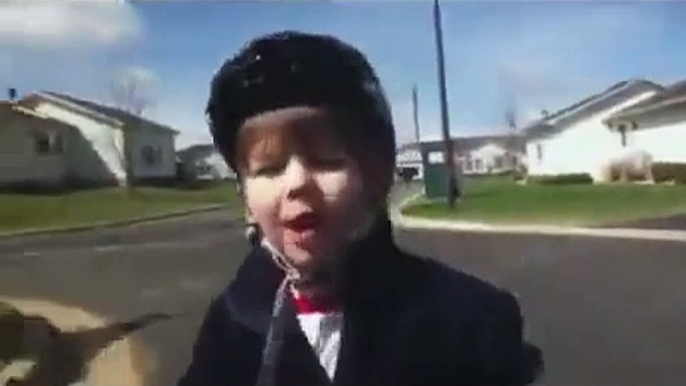 Boy Gives Motivational Speech After Learning To Ride Bike