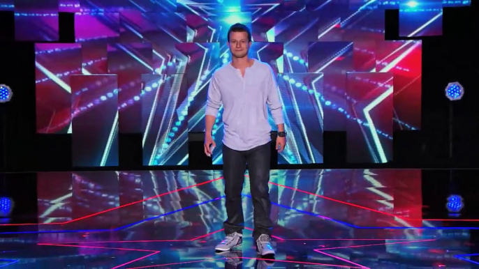 Americas Got Talent 2014  Mat Franco Card Trick Paints Picture of Howie Mandel