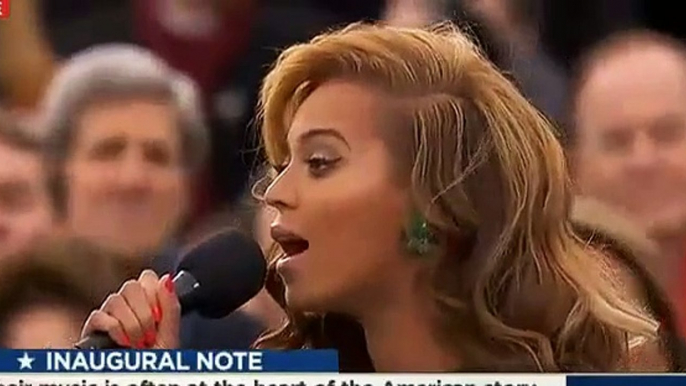 Beyonce Performs National Anthem Ceremony President Obama Inauguration 2013